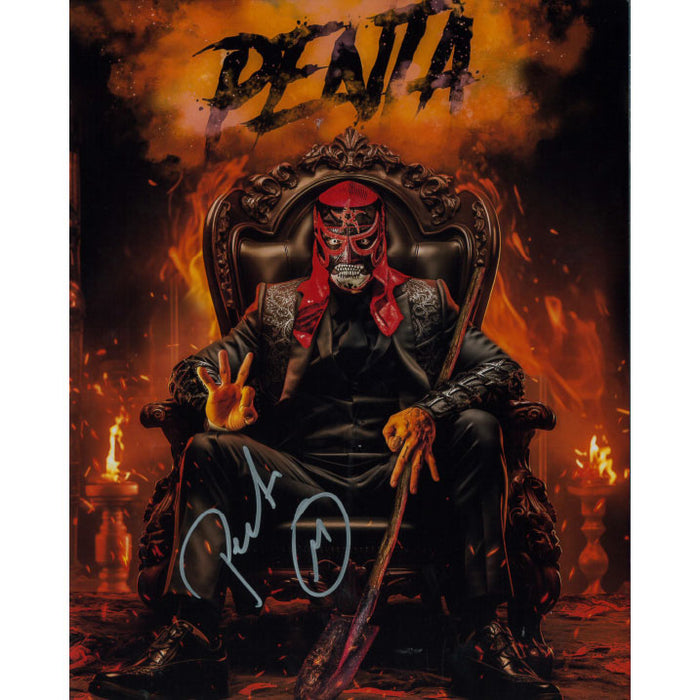 Penta El Zero M AsylumGFX METALLIC 8 x 10 Promo - AUTOGRAPHED