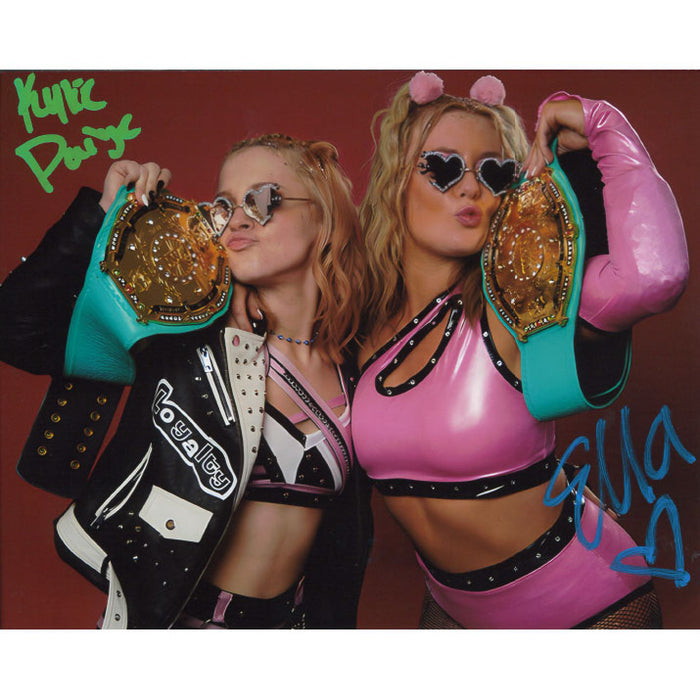 Pretty Empowered Tag Champions 8 x 10 Promo - DUAL AUTOGRAPHED