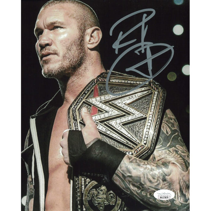 Randy Orton WWE Title on Shoulder 8 x 10 Promo - JSA AUTOGRAPHED