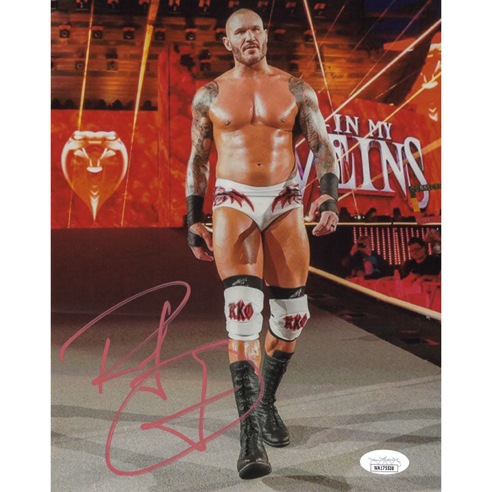 Randy Orton White Gear 8 x 10 Promo - JSA AUTOGRAPHED