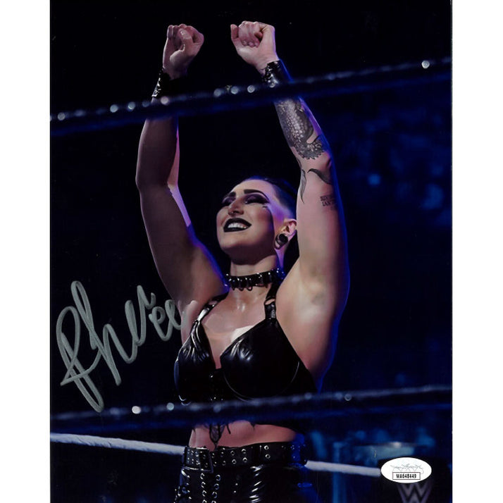 Rhea Ripley In Ring Arms Up 8 x 10 Promo - JSA AUTOGRAPHED — Highspots.com