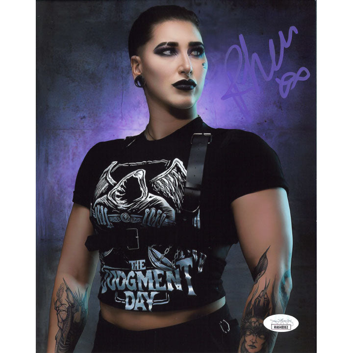 Rhea Ripley TJD Shirt 8 x 10 Promo - JSA AUTOGRAPHED