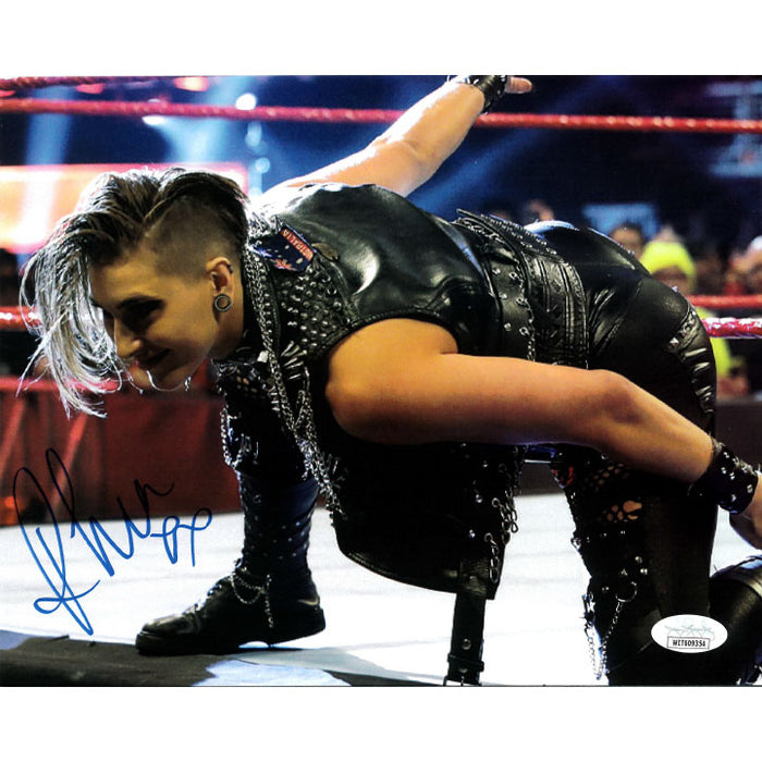 Rhea Ripley On Red Ropes 8 x 10 Promo - JSA AUTOGRAPHED