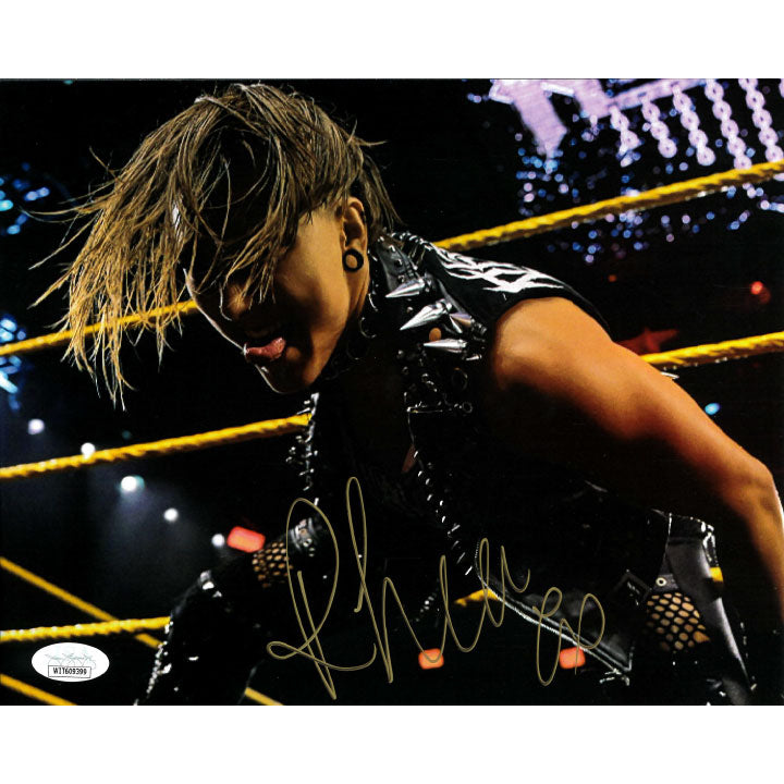 Rhea Ripley Yellow Ropes 8 x 10 Promo - JSA AUTOGRAPHED