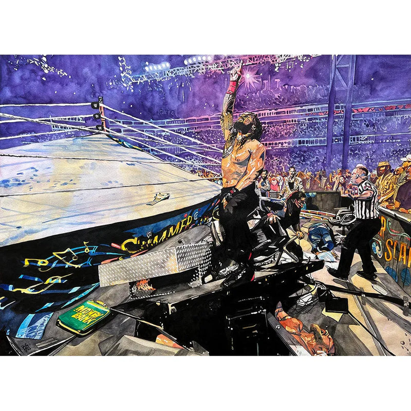 Roman Reigns: Wrestling Landscape 11x14 Poster