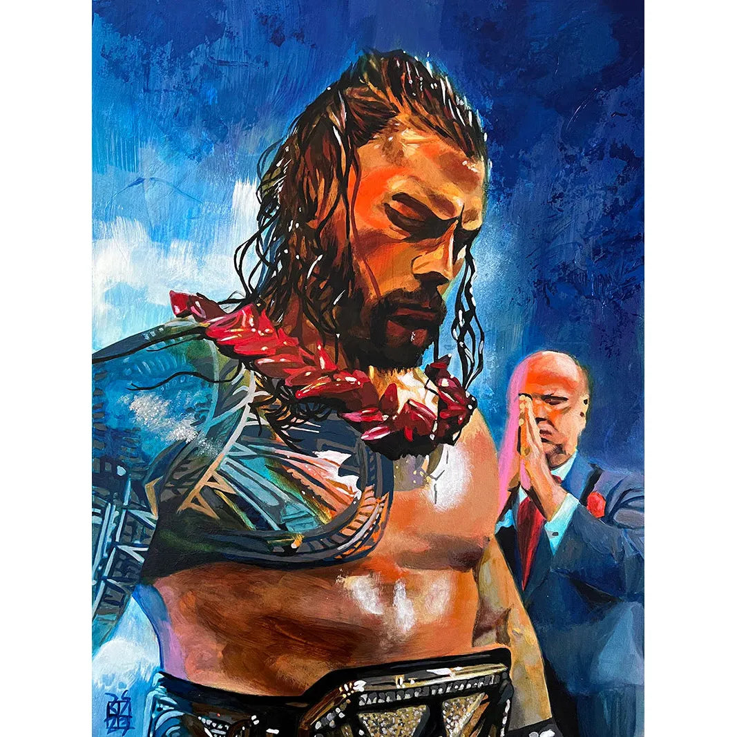 Roman Reigns Maglietta Autentica "Head Of The Table" - Uomo E Donna In Cotone 100%