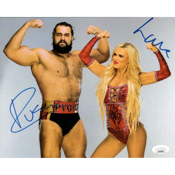 Rusev & Lana Double Bicep Pose 8 x 10 Promo - JSA DUAL AUTOGRAPHED