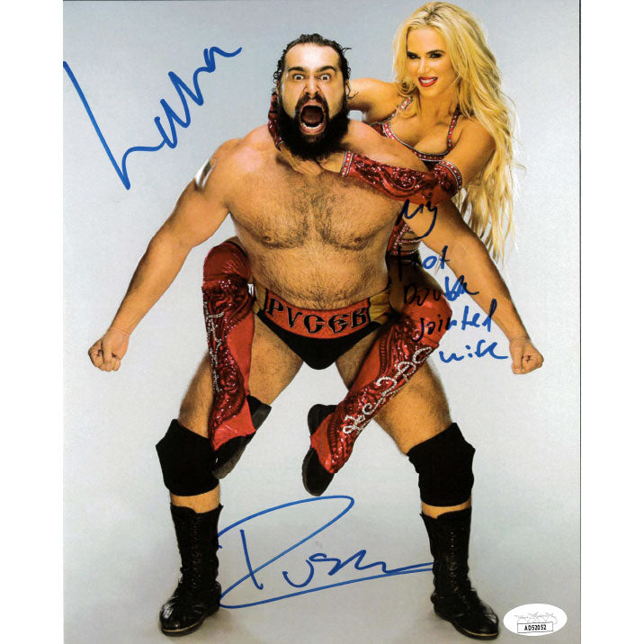 Rusev & Lana On Back 8 x 10 Promo - JSA DUAL AUTOGRAPHED