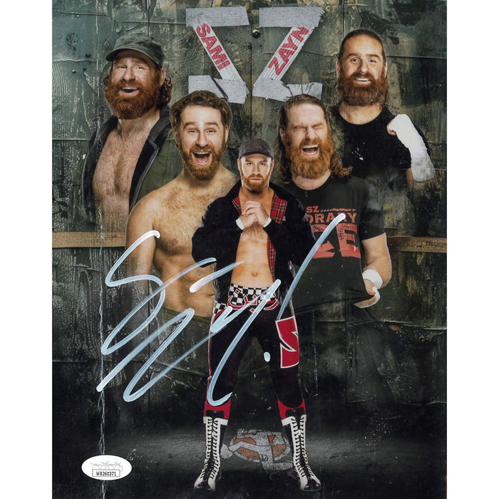 Sami Zayn AsylumGFX Collage METALLIC 8 x 10 Promo - JSA AUTOGRAPHED