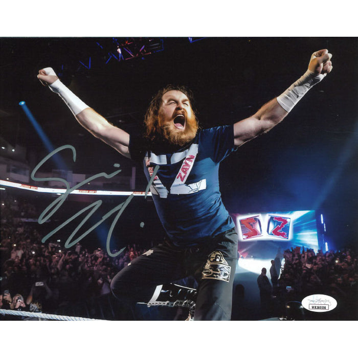 Sami Zayn Arms Up SZ Shirt 8 x 10 Promo - JSA AUTOGRAPHED