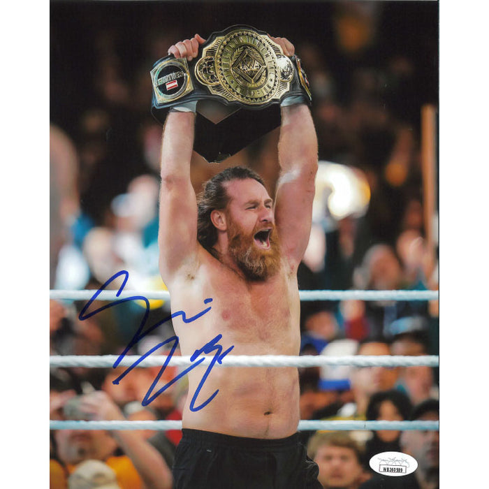 Sami Zayn In Ring IC Title 8 x 10 Promo - JSA AUTOGRAPHED