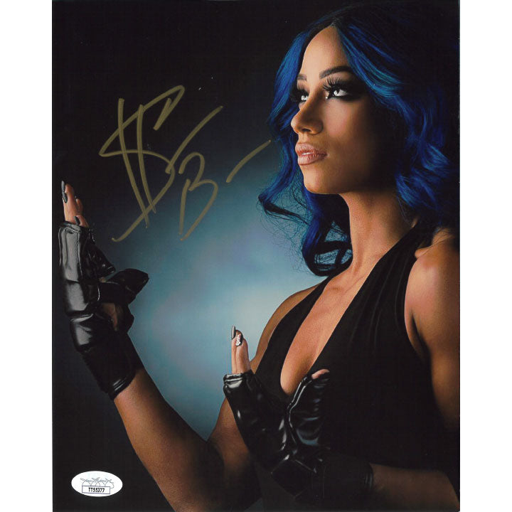 Sasha Banks Black Gloves 8 x 10 Promo - JSA AUTOGRAPHED