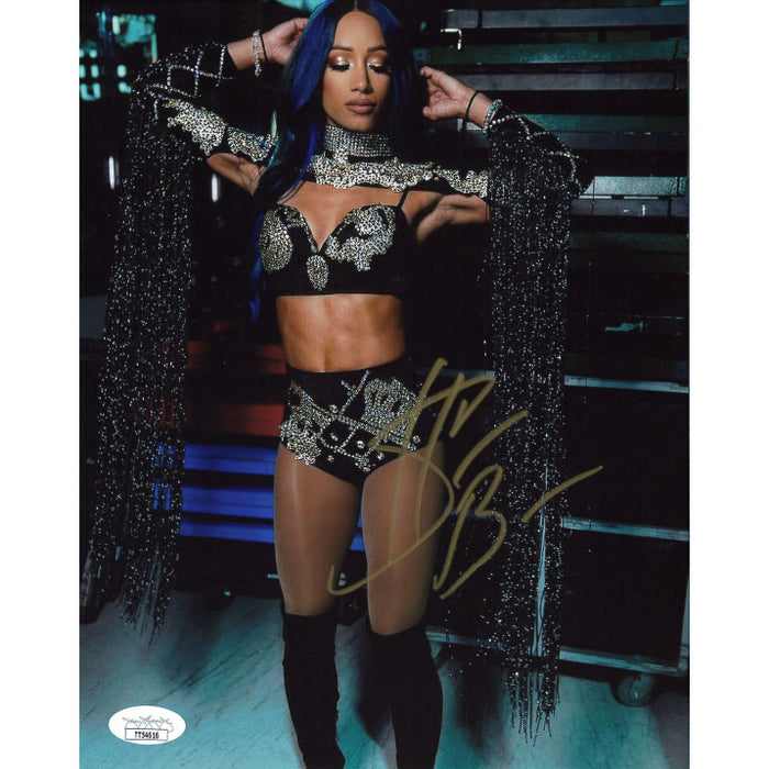 Sasha Banks Long Tassels 8 x 10 Promo - JSA AUTOGRAPHED