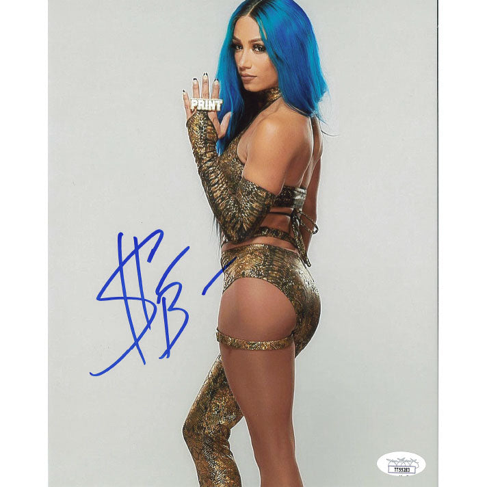 Sasha Banks Print Ring 8 x 10 Promo - JSA AUTOGRAPHED