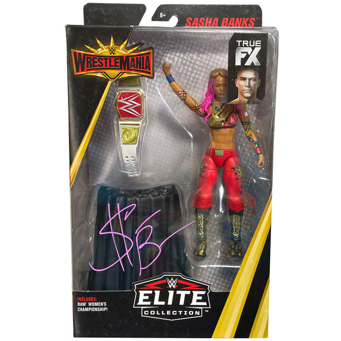 Sasha Banks WrestleMania Elite Figure - Autographed