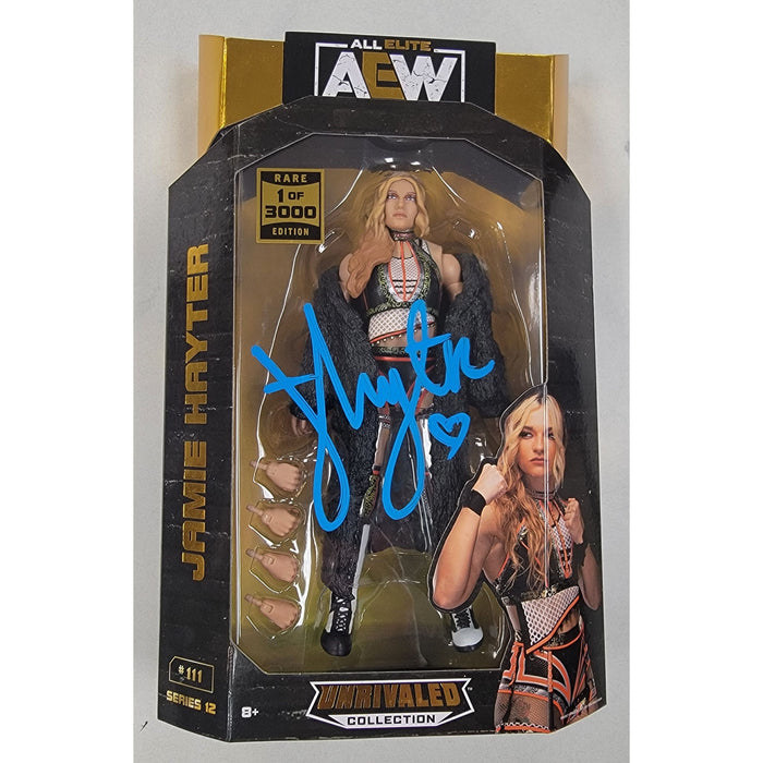 Jamie Hayter 1 of 3000 AEW Unrivaled Figure - JSA Autographed
