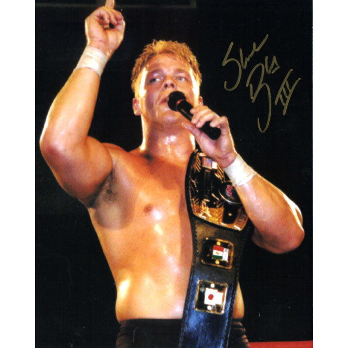 Shane Douglas NWA Belt 8 x 10 Promo - AUTOGRAPHED