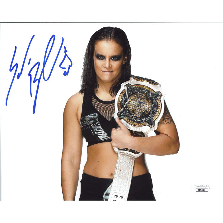 Shayna Baszler WTTT White BG 8 x 10 Promo - JSA AUTOGRAPHED