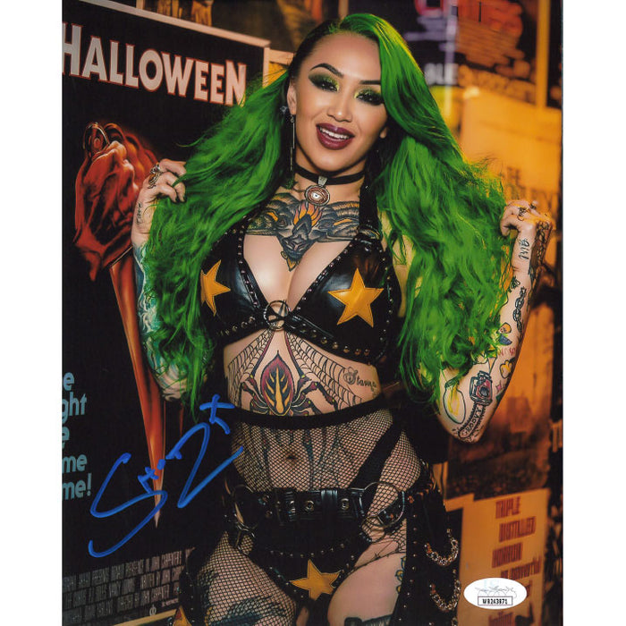 Shotzi Blackheart Halloween 8 x 10 Promo - JSA AUTOGRAPHED