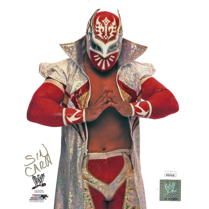 Sin Cara White BG PF 8 x 10 Promo - JSA AUTOGRAPHED