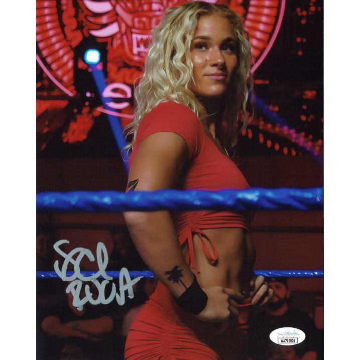 Sol Ruca Blue Ropes 8 x 10 Promo - JSA AUTOGRAPHED