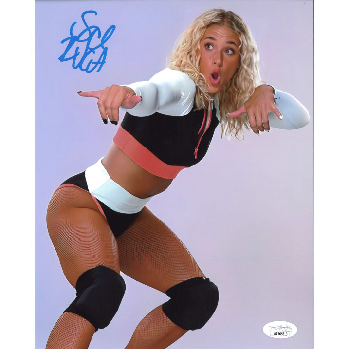 Sol Ruca Lavender BG 8 x 10 Promo - JSA AUTOGRAPHED