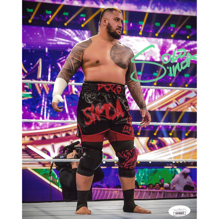 Solo Sikoa Crown Jewel 2023 8x10 - JSA Autographed