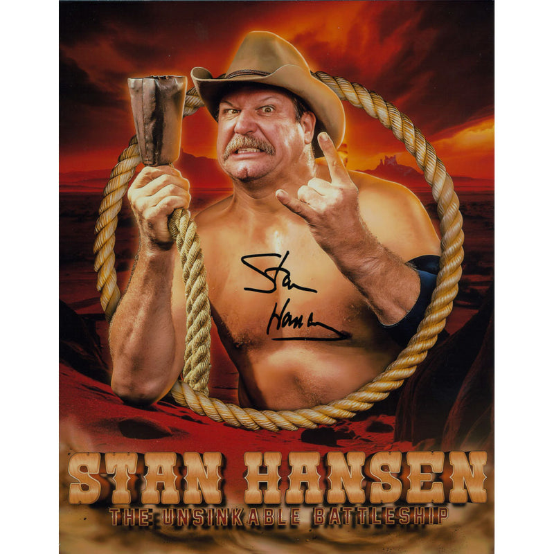 Stan Hansen AsylumGFX METALLIC 11 x 14 Poster - AUTOGRAPHED