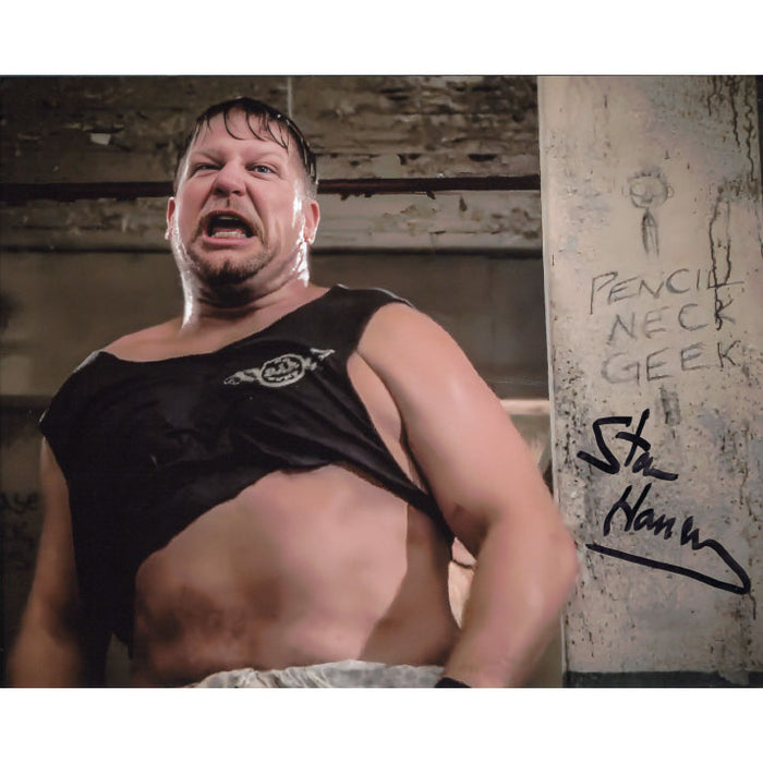 Stan Hansen Pencil Neck Geek 8 x 10 Promo - AUTOGRAPHED