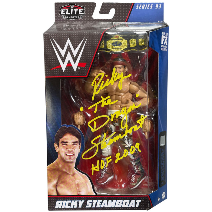 Ricky Steamboat Elite Series 93 Figure - Autographed