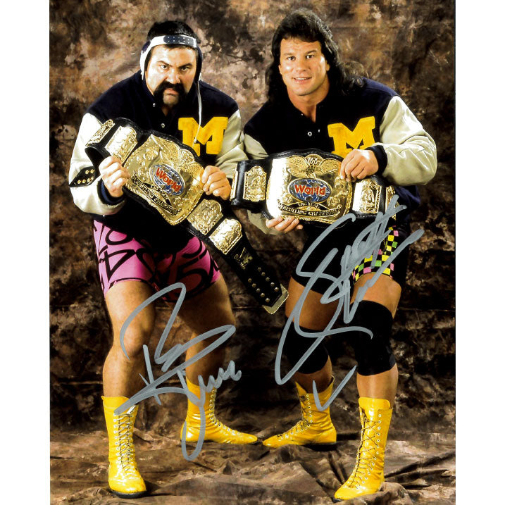 Steiner Brothers Michigan Jackets Belts 8 x 10 Promo - DUAL AUTOGRAPHED