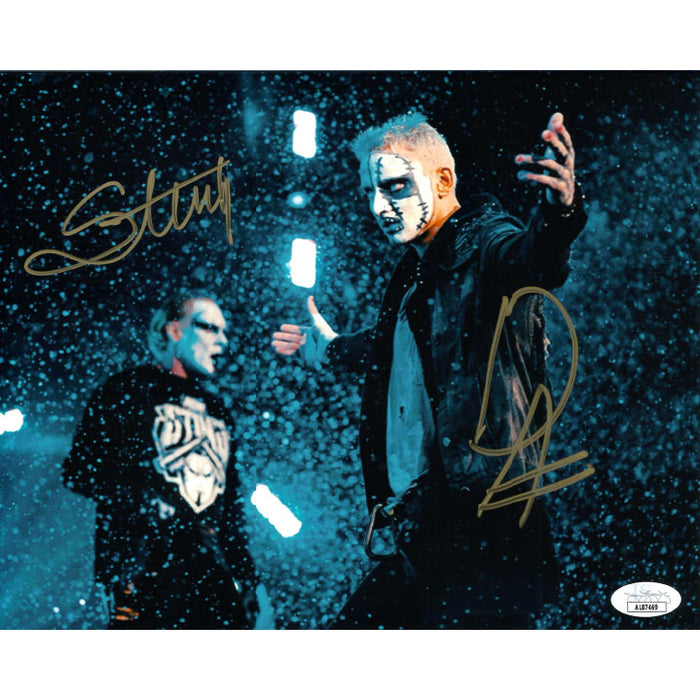 Sting & Darby Allin Snow 8 x 10 Promo - JSA DUAL AUTOGRAPHED