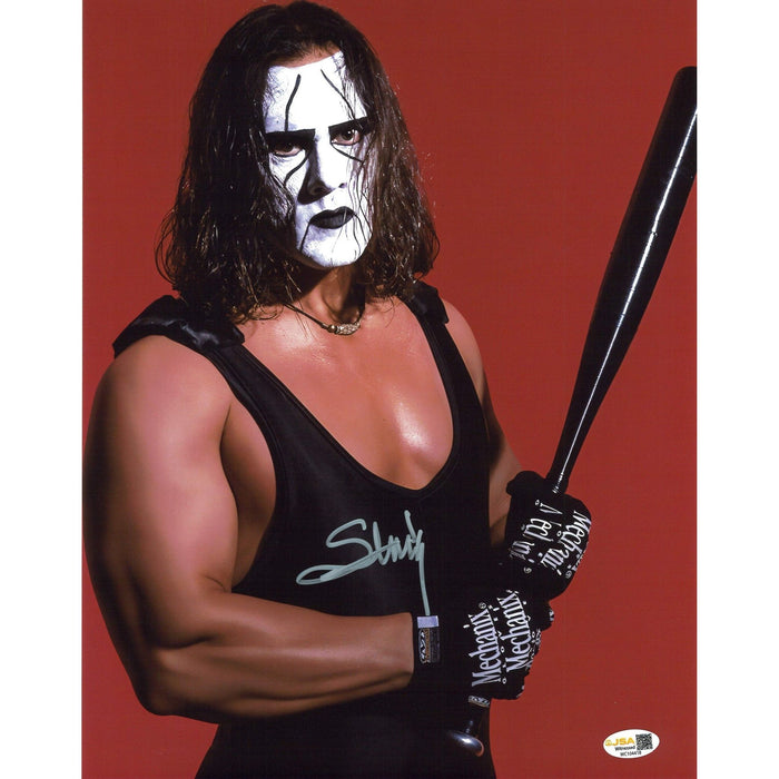 Sting Red Bat 11x14 - JSA Autographed