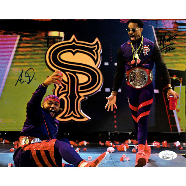 Street Profits Cups 8 x 10 Promo - JSA DUAL AUTOGRAPHED