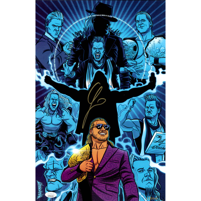 Chris Jericho 1/100 Nolanium 11 x 17 Poster -JSA AUTOGRAPHED