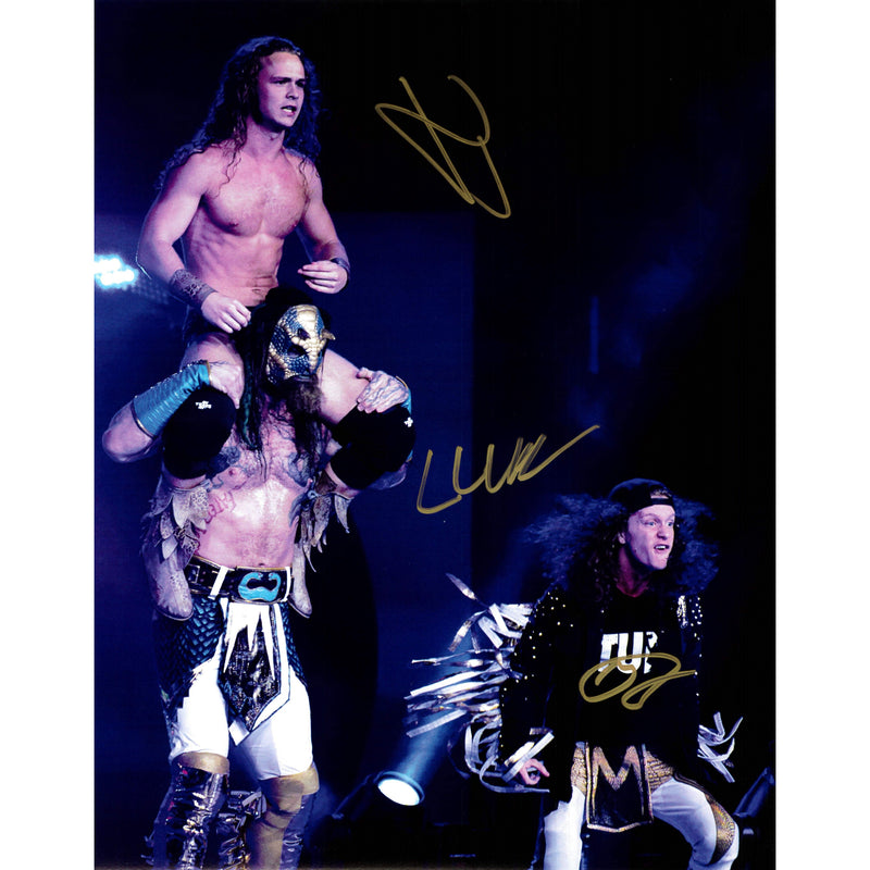 Jurassic Express Entrance 11 x 14 Poster - TRIPLE AUTOGRAPHED