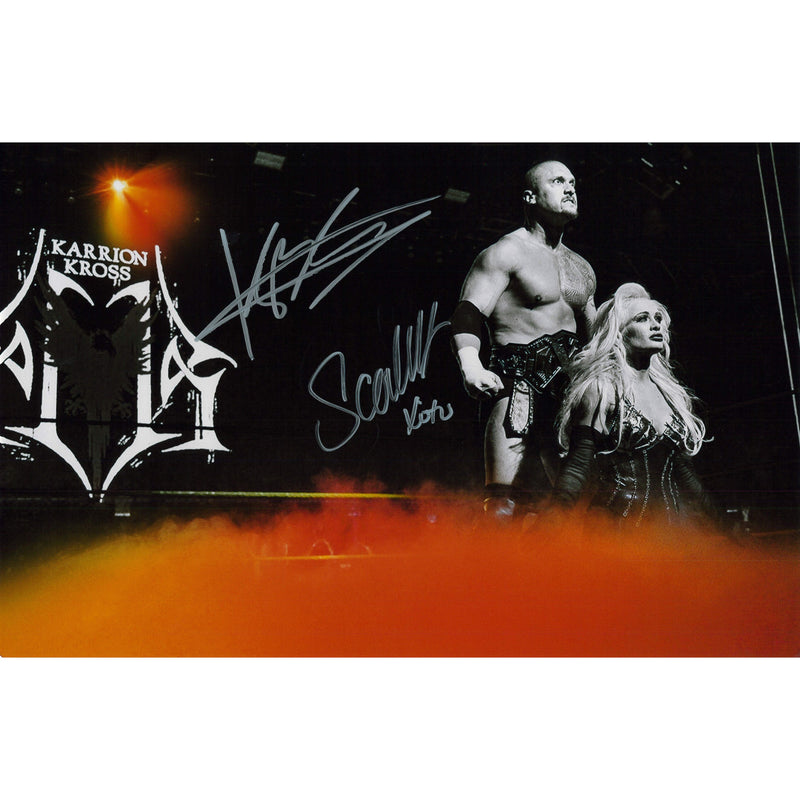 Karrion Kross & Scarlett Bordeaux Spotlight Pose METALLIC 11 x 17 Poster - DUAL AUTOGRAPHED