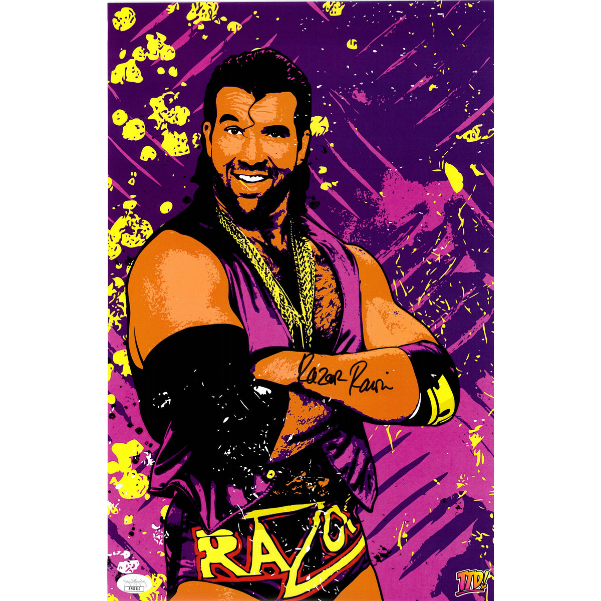 Razor Ramon TTD 11 x 17 Poster - JSA AUTOGRAPHED — Highspots.com