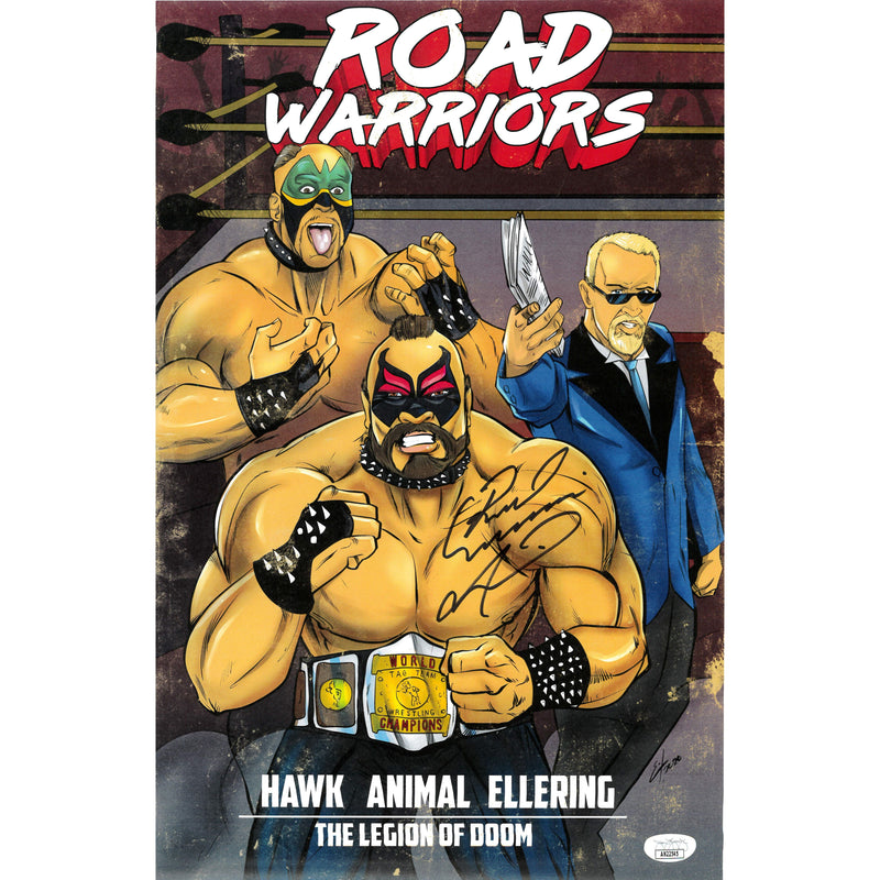 Road Warriors Hodson 11 x 17 Poster - JSA AUTOGRAPHED