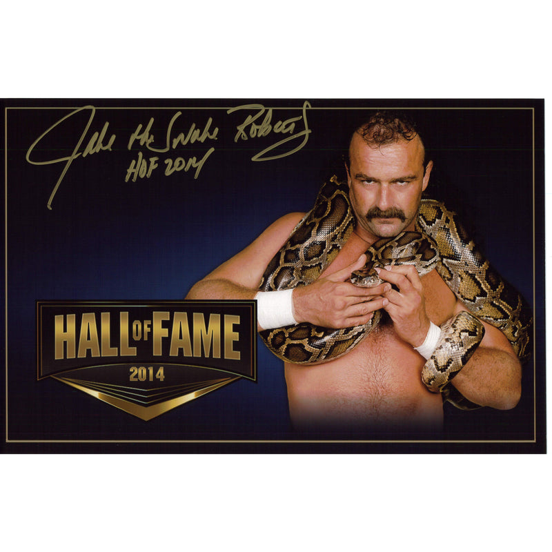 Jake Roberts Hall of Fame 11 x 17 Poster - AUTOGRAPHED