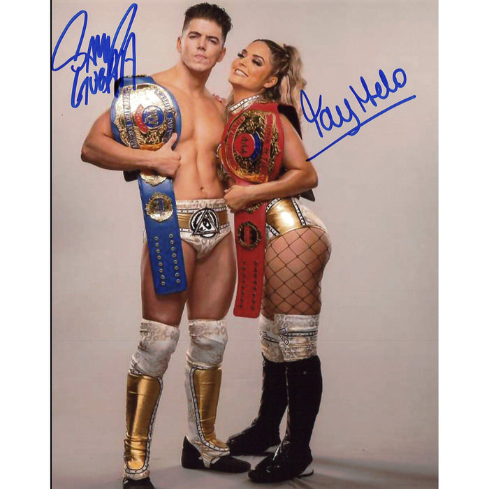 Sammy Guevara & Tay Melo AAA Mix Tag 8 x 10 Promo - DUAL Autographed