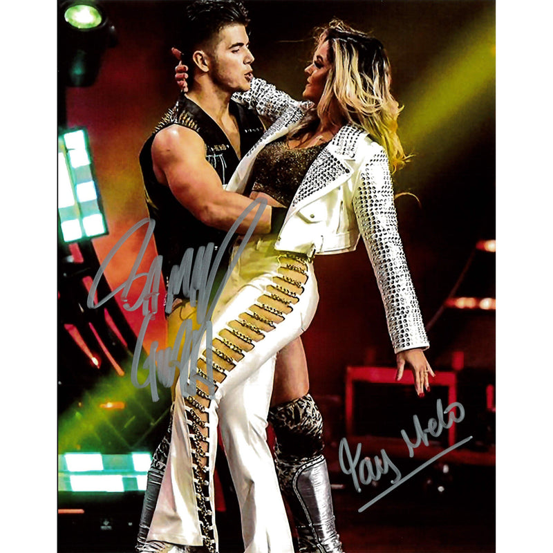 Sammy Guevara & Tay Melo Dip 8 x 10 Promo - DUAL Autographed