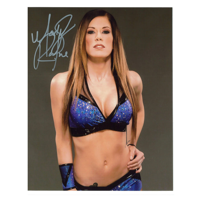 Madison Rayne Purple 8 x 10 Promo - AUTOGRAPHED