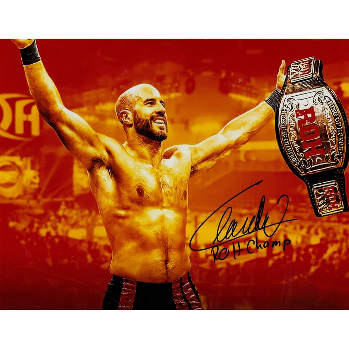 Claudio Castagnoli ROH Champion METALLIC 11 x 14 Poster - AUTOGRAPHED