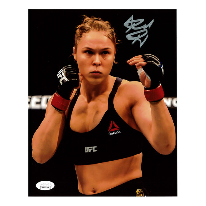 Ronda Rousey UFC Fight Pose 8 x 10 Promo - JSA AUTOGRAPHED