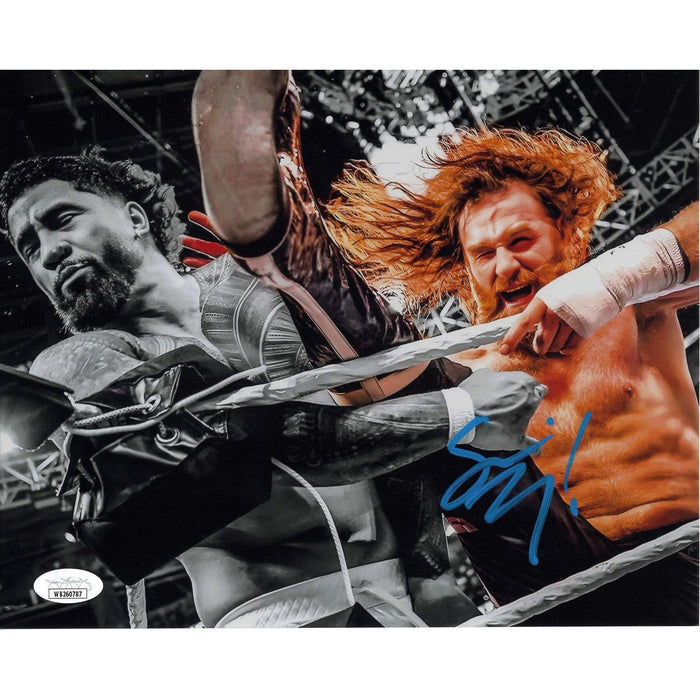 Sami Zayn Helluva Kick METALLIC 8 x 10 Promo - JSA AUTOGRAPHED