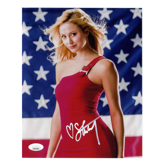 Stacy Keibler 8 x 10 USA METALLIC Promo - JSA AUTOGRAPHED