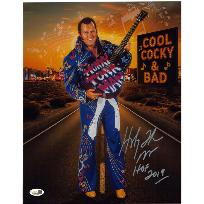 Honky Tonk Man AsylumGFX Metallic 8x10 Promo or 11x14 Poster- JSA AUTOGRAPHED
