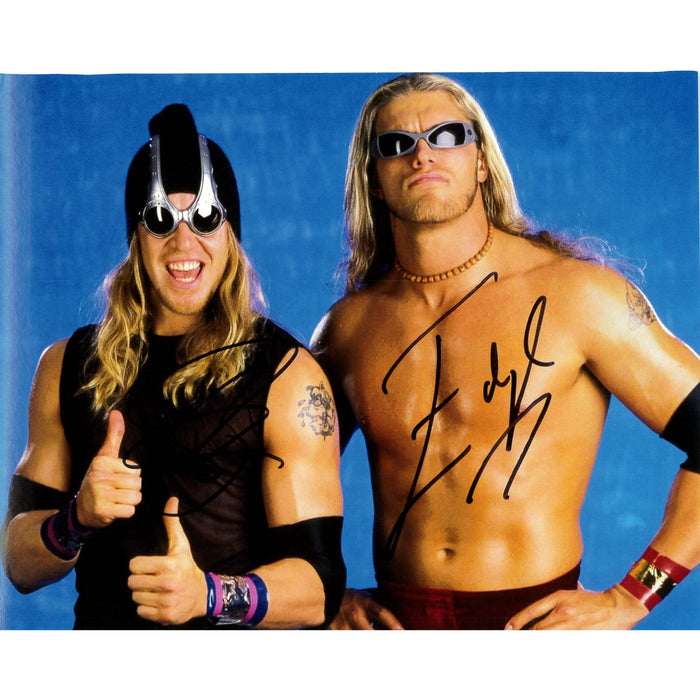 Edge & Christian Goggles 8x10 Autographed
