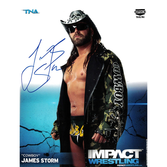 James Storm Cowboy Jacket 8x10 - Autographed
